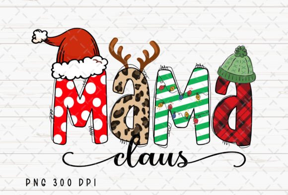 Download Mama Claus Retro Christmas Mom PNG - Png Collection