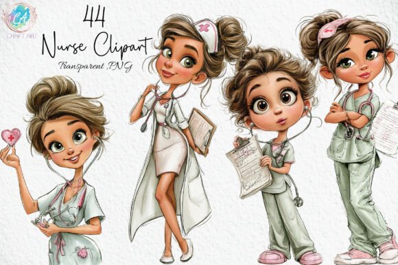 Download Whimsical Nurse Clipart PNG - Png Collection
