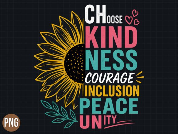 Download Choose Kindness Boho Art PNG Shirt - Png Collection