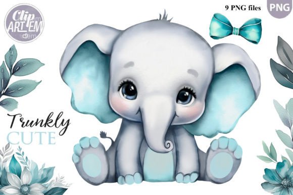 Download Elephant Boy / Girl 9 PNG Clip Art Set - Png Collection