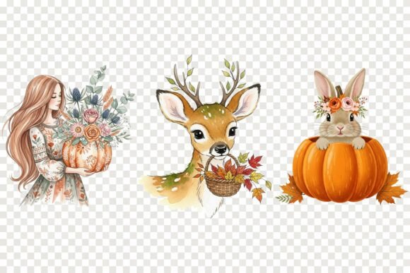 Download 55 Autumn Boho Clipart PNG Bundle - Png Collection