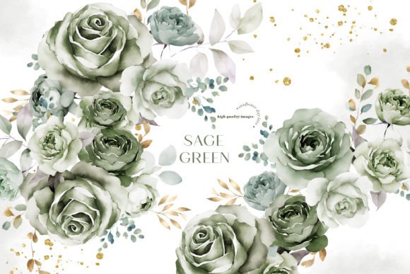 Download Sage Green Flowers Bouquets Clipart - Bouquets Collection