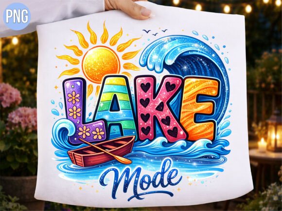 Download Lake Mode Summer Boat Wave Vibrant PNG - Png Collection