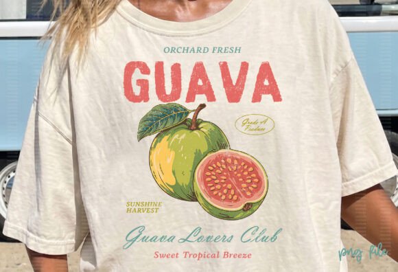 Download Summer Retro Guava Tropical Fruit PNG - Png Collection